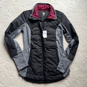 Maurices Button + Zip Up Insulated Jacket w/Thumb Holes on Cuff of Sleeves, NWT